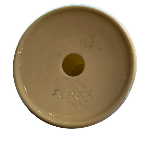 Lenox‎ Candlesticks Set Of 2 Holder Hexagonal Shaped Milk Glossy White 3.5" - Picture 5 of 6